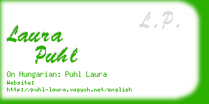 laura puhl business card
